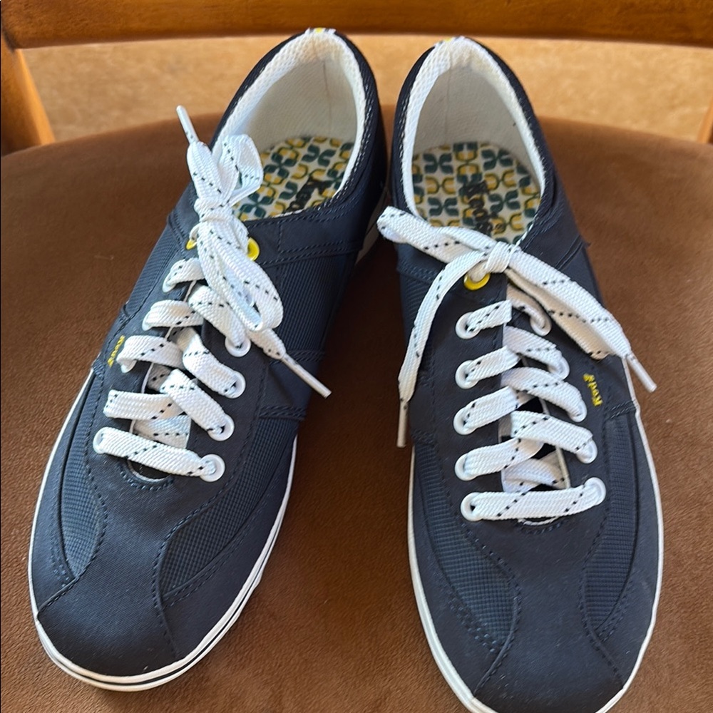 KEDS WOMENS SHOES  SNEAKERS BLUE LACEUP LOW TOP Sz: 7.5 EUC Like New
